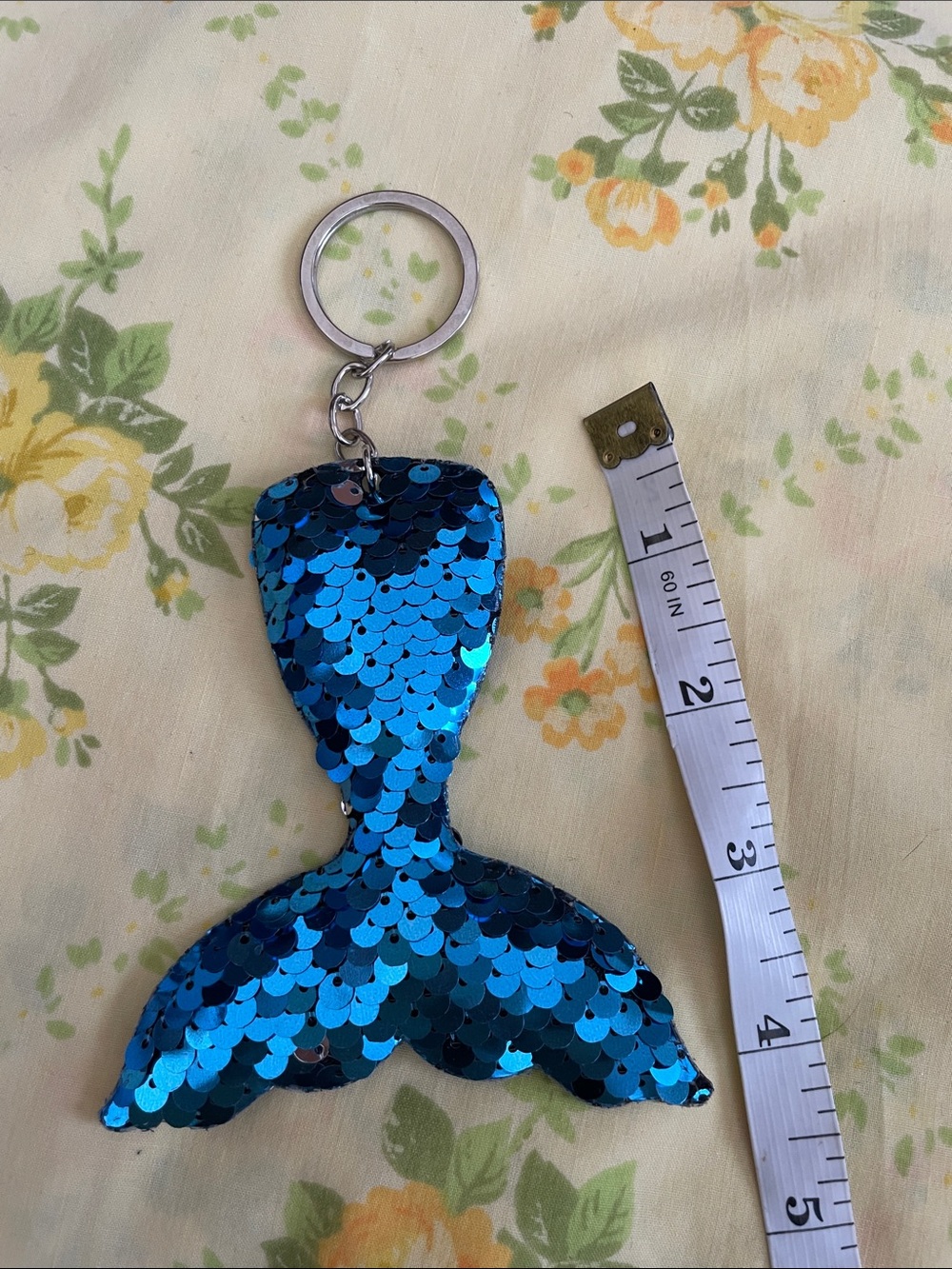 Mermaid Tail Sequin Flip Keychain